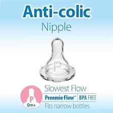 Dr. Brown's - Preemie Slowest Flow Narrow Neck Nipple | 0m+ | 2 Pack
