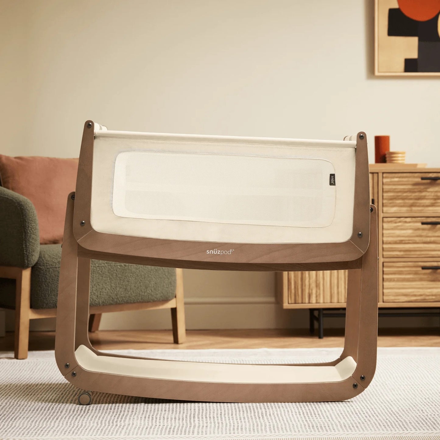 Snuz - SnuzPod5 Bedside Crib | Walnut