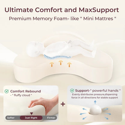 Momcozy - Memory Foam Nursing Pillow | Grey