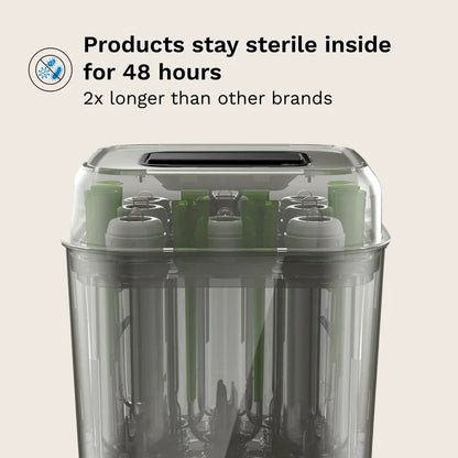Baby Brezza - SuperQuick™  10 Minute Baby Bottle Sterilizer And Dryer | Matte Black