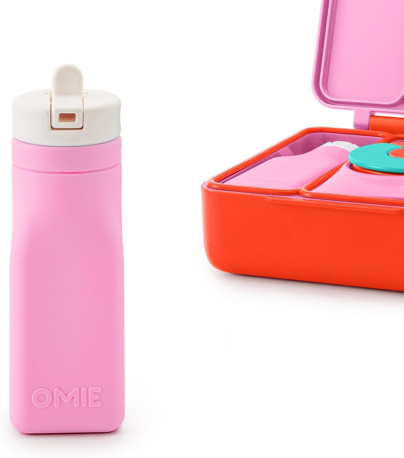 OmieBottle - Silicone Water Bottle | Pink