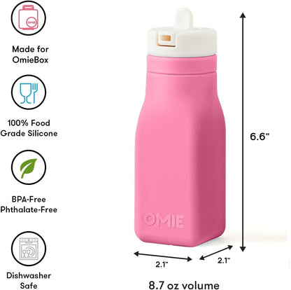 OmieBottle - Silicone Water Bottle | Pink