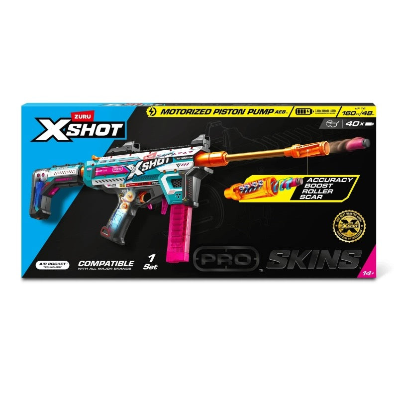 X-Shot - Skins Pro Motorized Piston Pump Blaster Series1 14Y+ X-Shot - Skins Pro Motorized Piston Pump Blaster Series1 14Y+