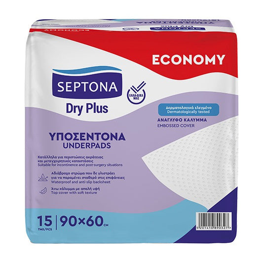 Septona - Underpads Dry Plus Economy 60x90cm (15 pcs)