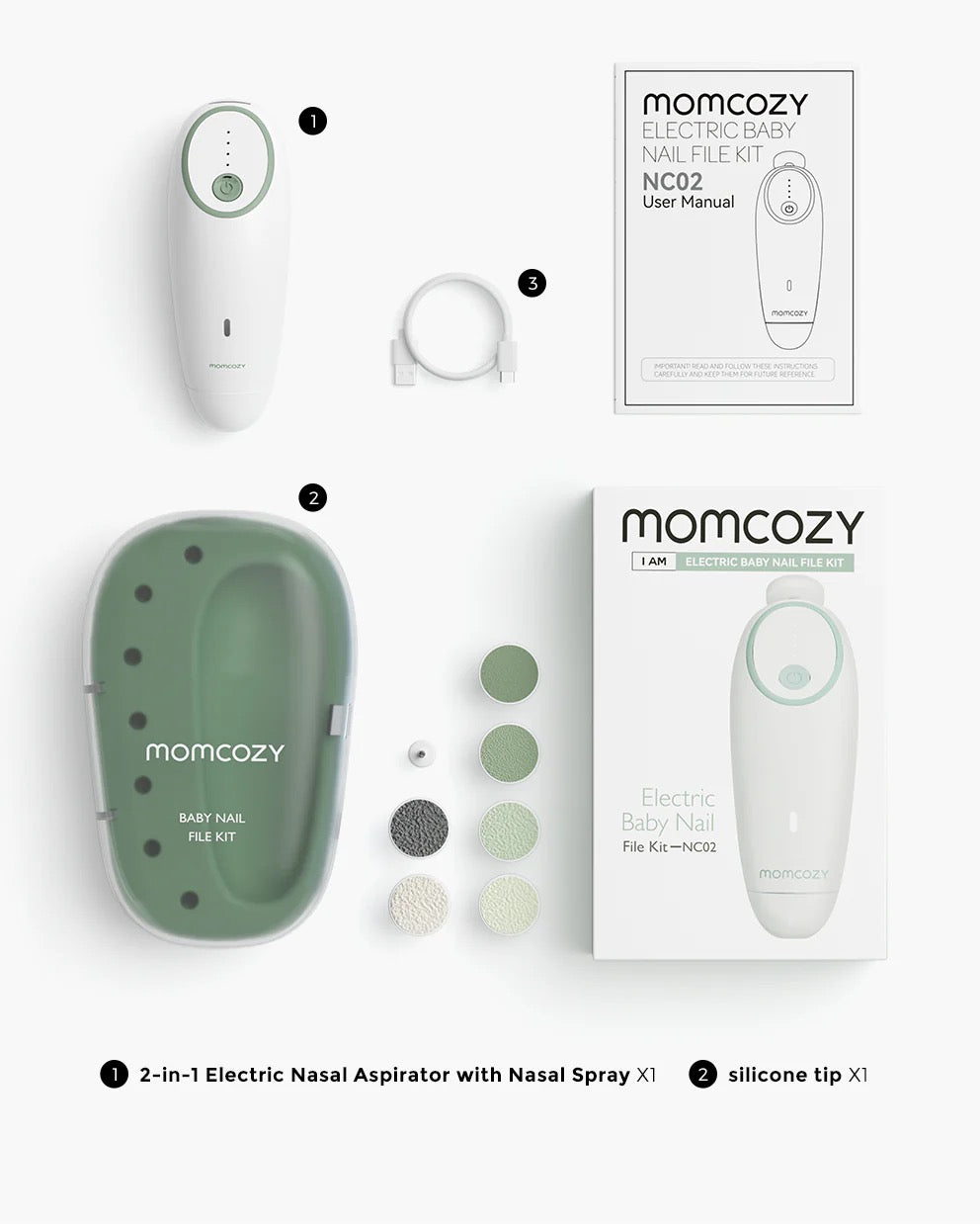 Momcozy - Electric Baby Nail File, Low Noise