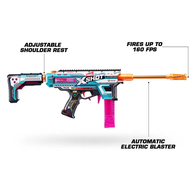 X-Shot - Skins Pro Motorized Piston Pump Blaster Series1 14Y+ X-Shot - Skins Pro Motorized Piston Pump Blaster Series1 14Y+
