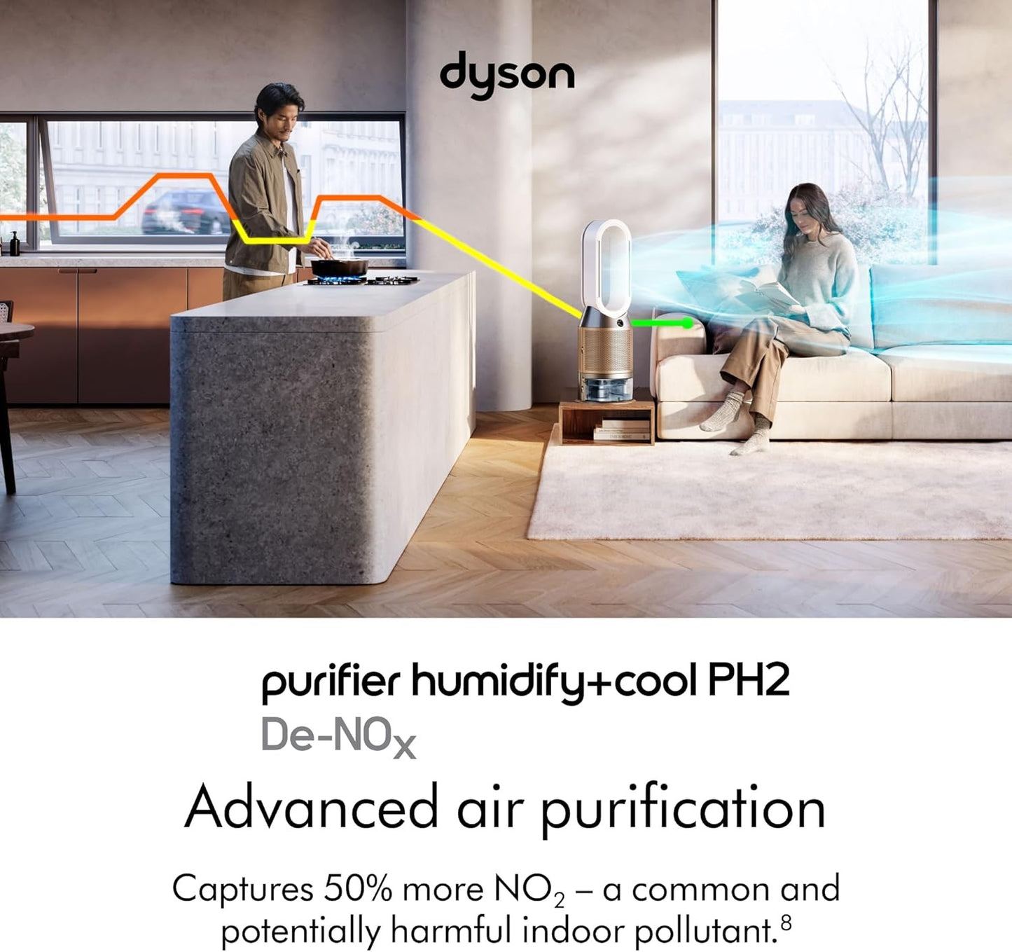 Dyson -  Air Purifier Humidify+Cool PH2 De-NOx