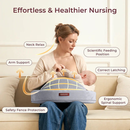 Momcozy - Memory Foam Nursing Pillow | Grey