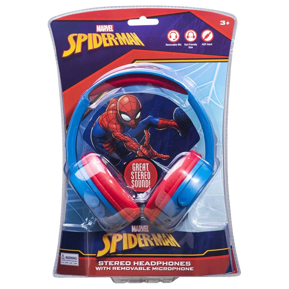 Disney - Kids Chat Corded Headphones with Mic | Spider Man | 3Y+