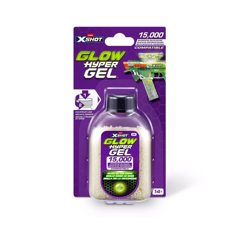 X-Shot - Glow Hyper Gel Refill Pack | 15,000 Gel Pellets X-Shot - Glow Hyper Gel Refill Pack | 15,000 Gel Pellets