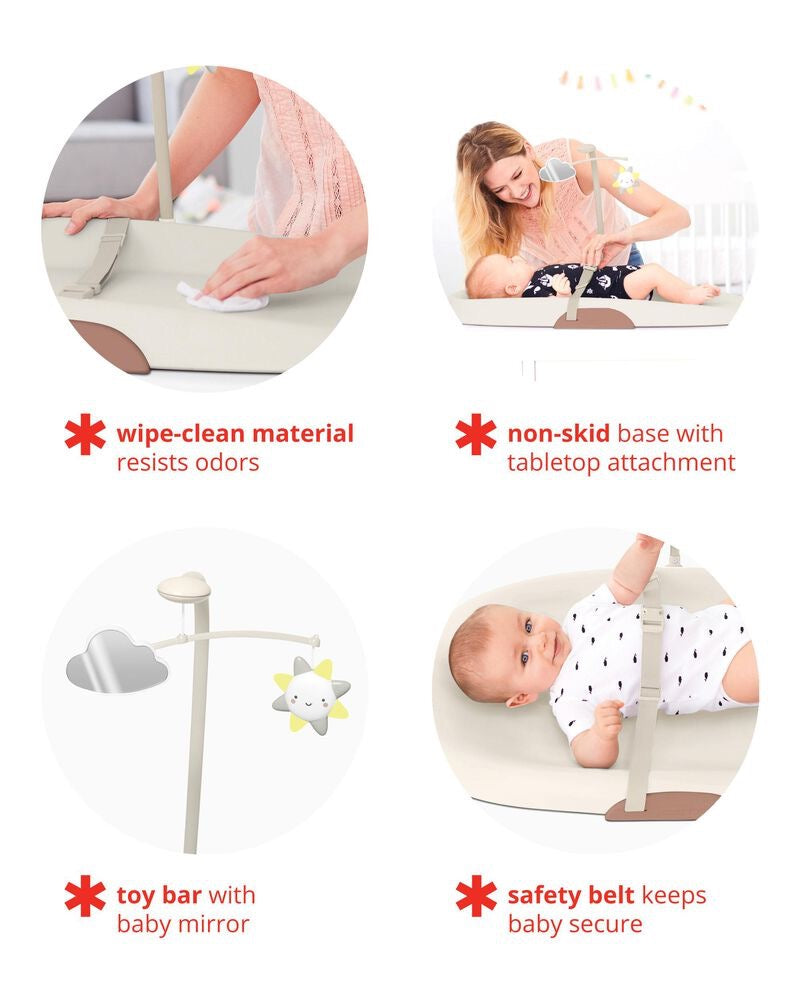 Skip Hop - Nursery Style Wipe-Clean Changing Pad - Oat Skip Hop - Nursery Style Wipe-Clean Changing Pad - Oat