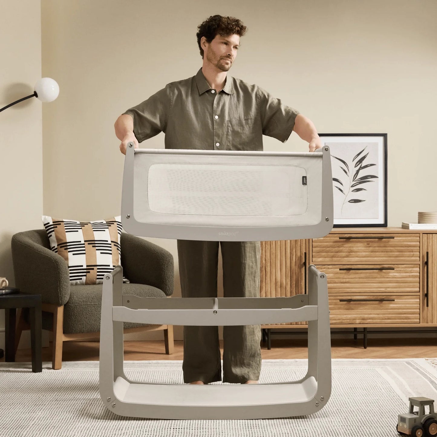 Snuz - SnuzPod5 Bedside Crib | Pebble
