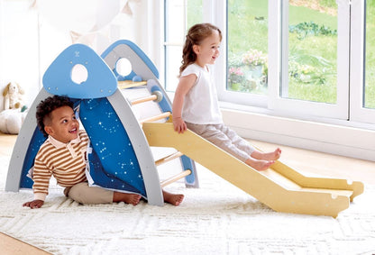 Hape - 4-in-1 Climb 'n' Slide Gym Set