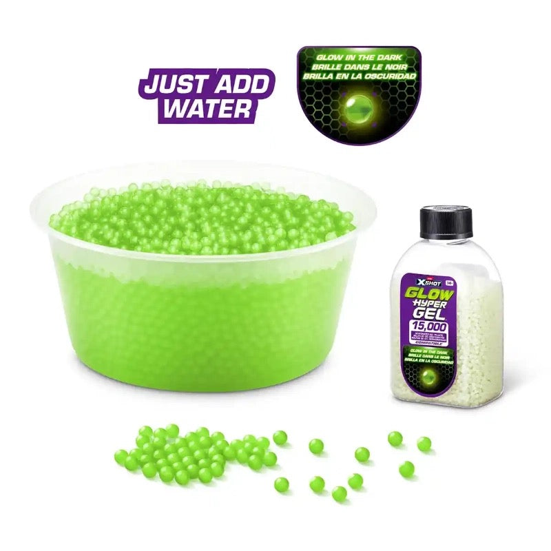 X-Shot - Glow Hyper Gel Refill Pack | 15,000 Gel Pellets X-Shot - Glow Hyper Gel Refill Pack | 15,000 Gel Pellets