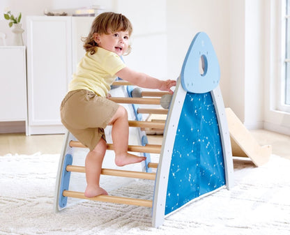 Hape - 4-in-1 Climb 'n' Slide Gym Set