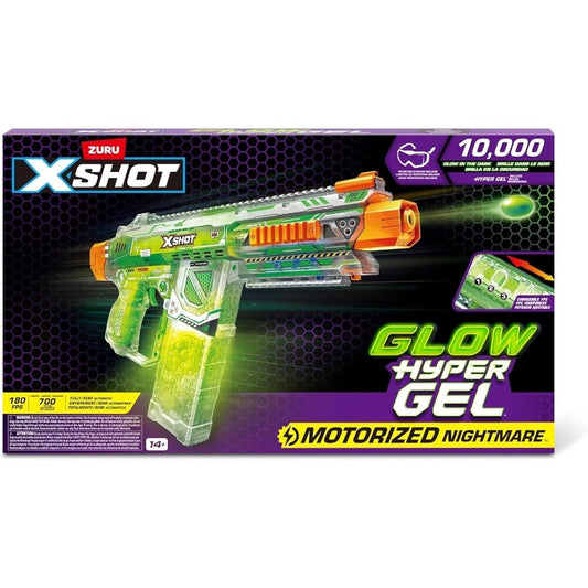 X-Shot - Hyper Glow Nightmare Large Blaster | 10,000 Gel Pellets | 14Y+