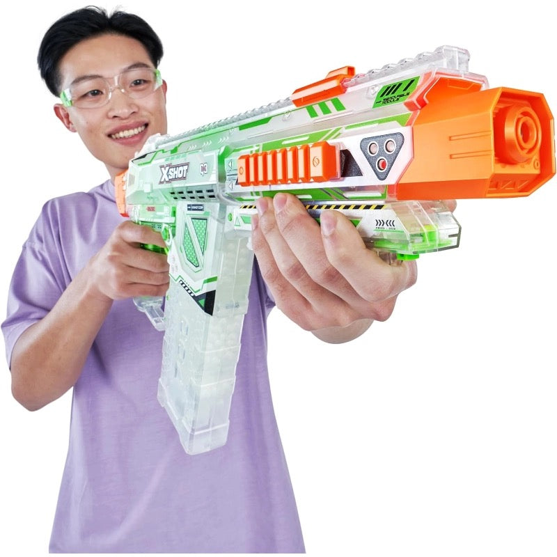 X-Shot - Hyper Glow Nightmare Large Blaster | 10,000 Gel Pellets | 14Y+ X-Shot - Hyper Glow Nightmare Large Blaster | 10,000 Gel Pellets | 14Y+