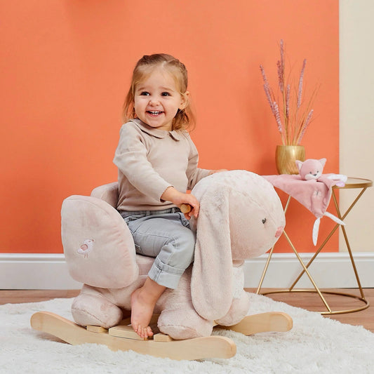Nattou ALICE & POMME Rocker bunny Powder Pink 1-6Y — BambiniJO Jordan