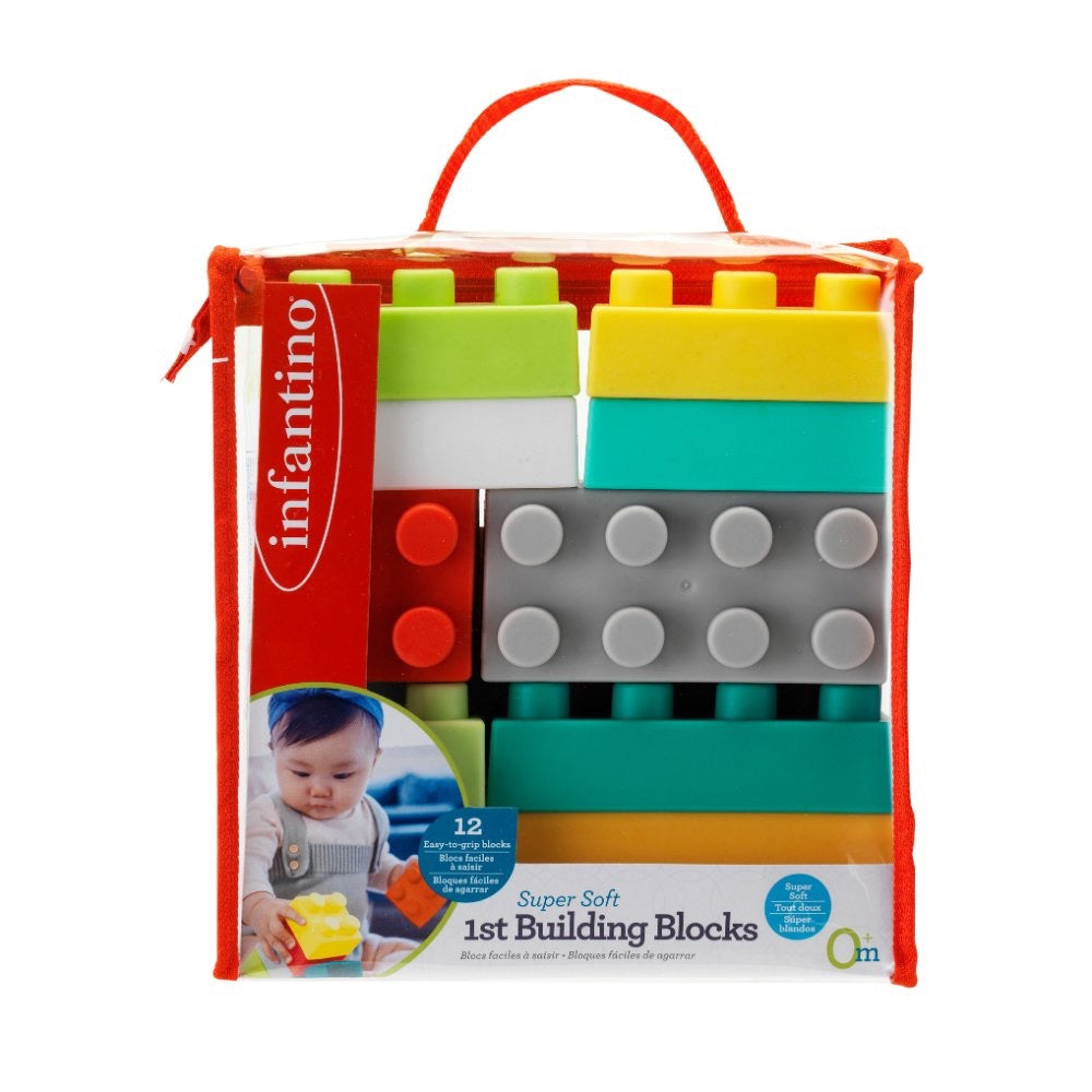 Infantino - Super Soft 1st Building Blocks | 0m+