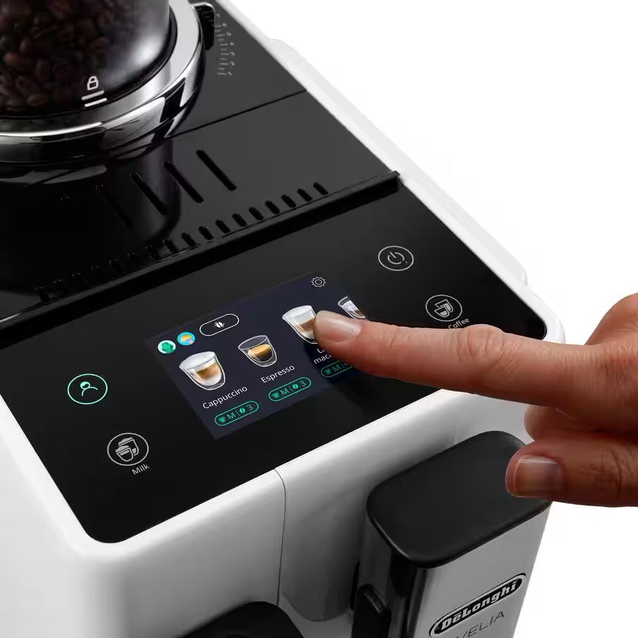 De'Longhi - Rivelia Automatic | Compact Bean to Cup Coffee Machine | Arctic White De'Longhi - Rivelia Automatic | Compact Bean to Cup Coffee Machine | Arctic White