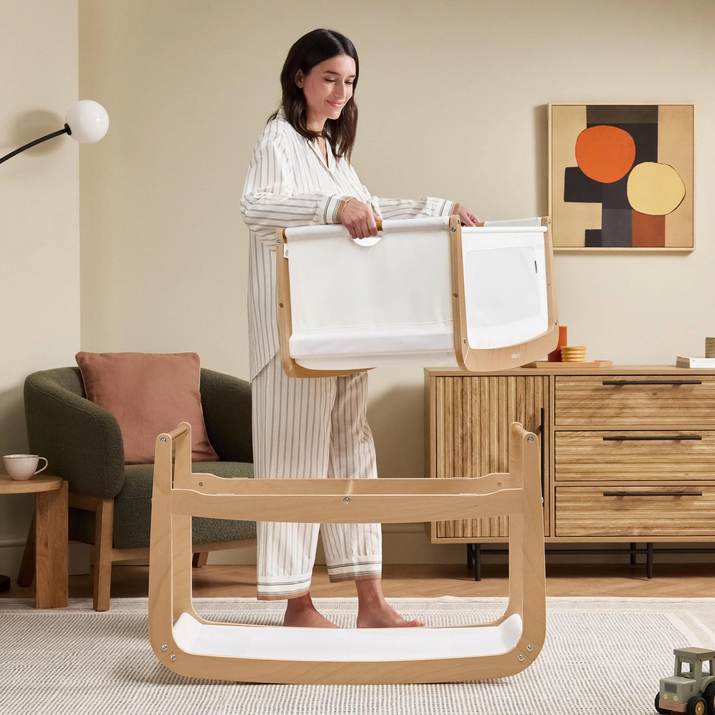 Snuz - SnuzPod5 Bedside Crib | Natural