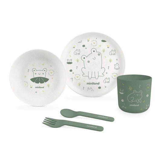 Miniland - Tableware Set of 5 | Frog