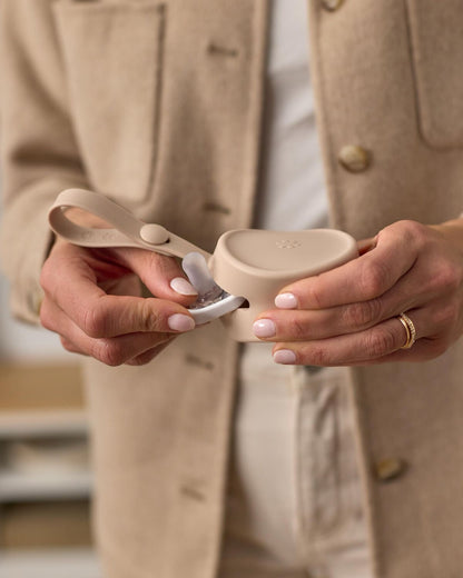 Skip Hop - Silicone Pacifier Holder | Oat