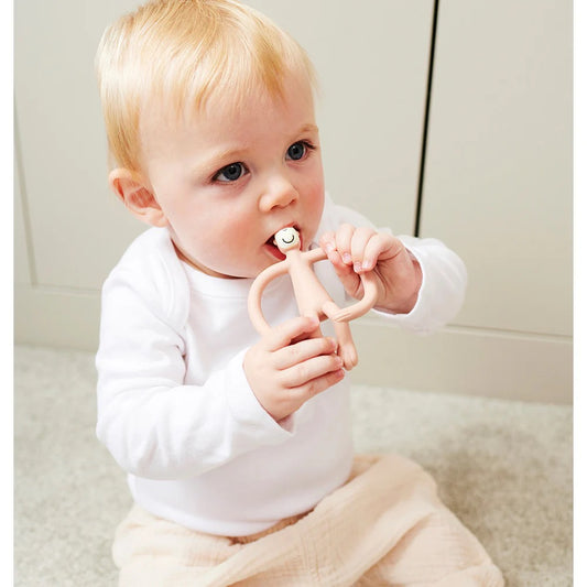 Matchstick Monkey Airforce Blue Teething Toy — BambiniJO Jordan