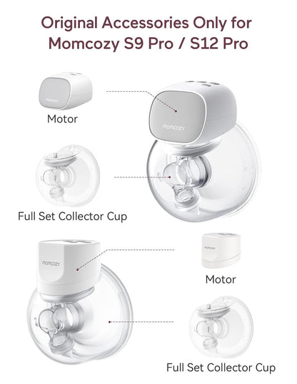 Momcozy - S9 Pro + S12 Pro Double | Double Layer Sealed Flange Full Set