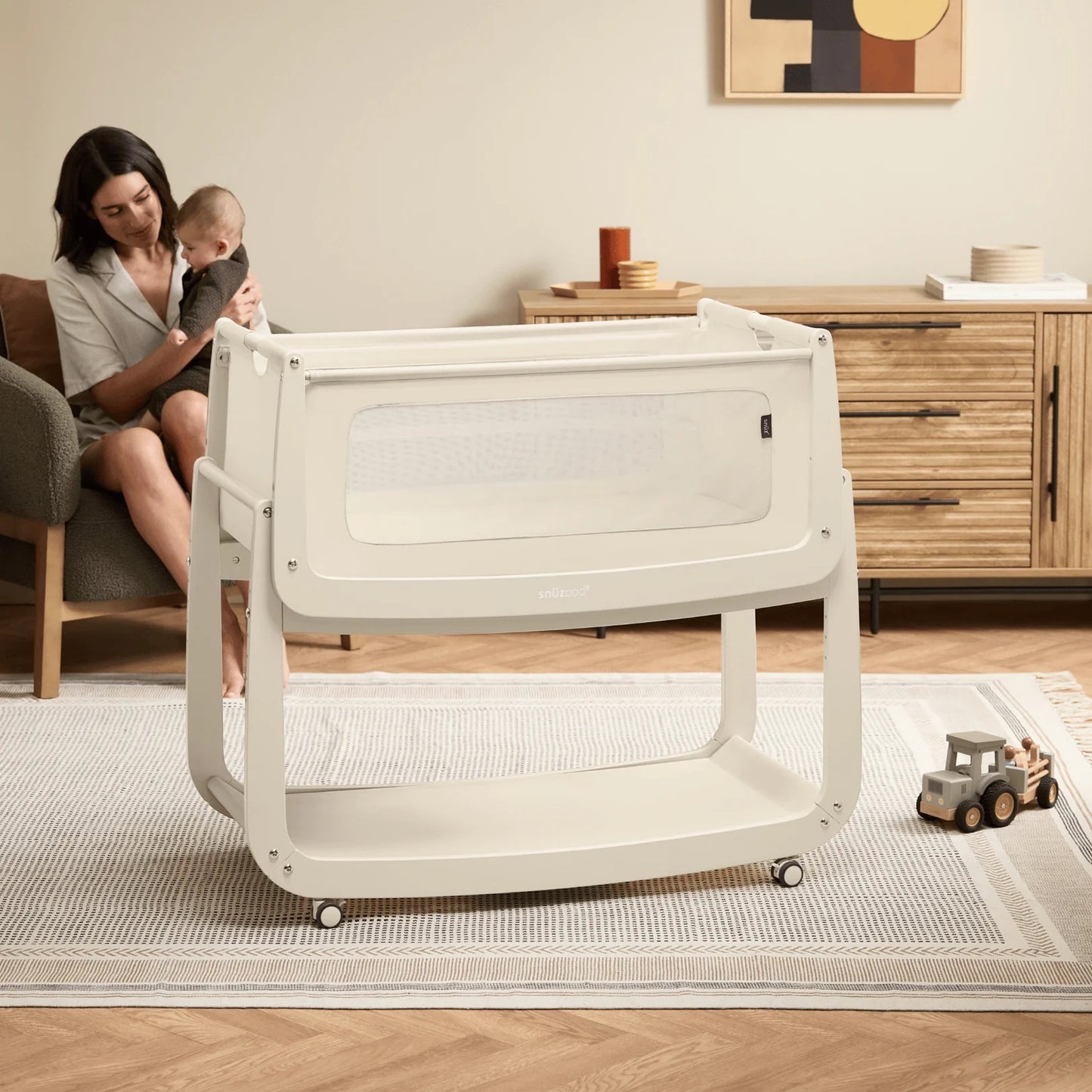 Snuz - SnuzPod5 Bedside Crib | Cashmere