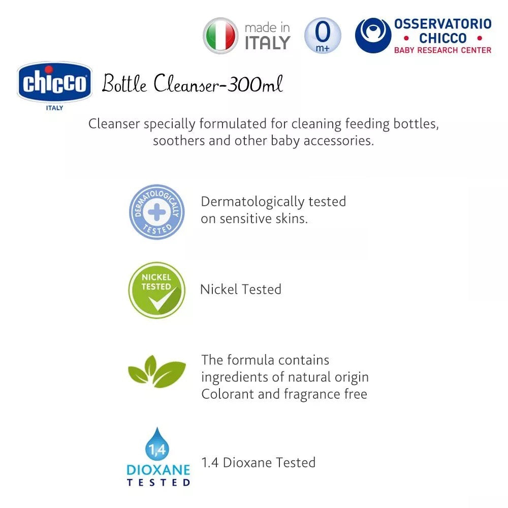 Chicco - Natural Bottle Wash | Unscented | 300ml Chicco - Natural Bottle Wash | Unscented | 300ml