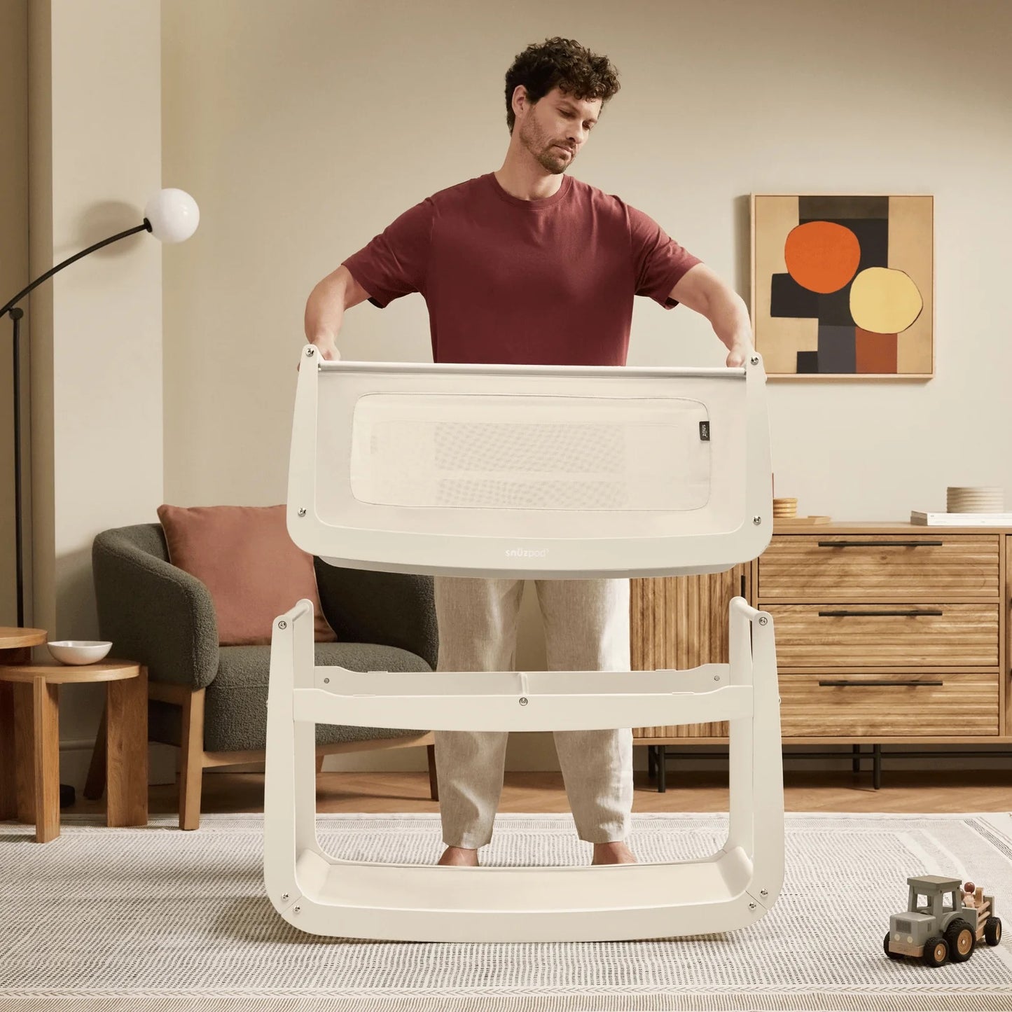 Snuz - SnuzPod5 Bedside Crib | Cashmere
