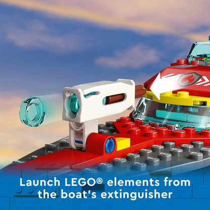 Lego - Fire Rescue Boat | 144 Pcs | 5Y+