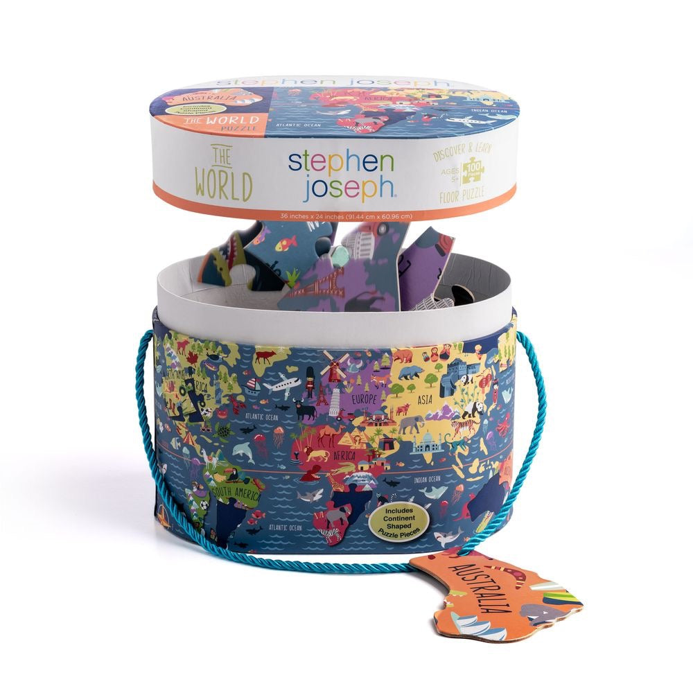 Stephen Joseph - Floor Puzzle - World Stephen Joseph - Floor Puzzle - World