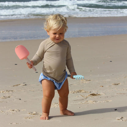 صني لايف - مجرفة ومشط رمل سيليكوني سوربيه التفاح