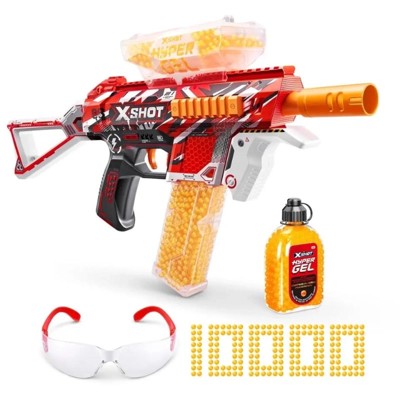 X-Shot - Hyper Gel Trace Fire Medium Blaster | 10,000 Gel Pellets | 14Y+ X-Shot - Hyper Gel Trace Fire Medium Blaster | 10,000 Gel Pellets | 14Y+