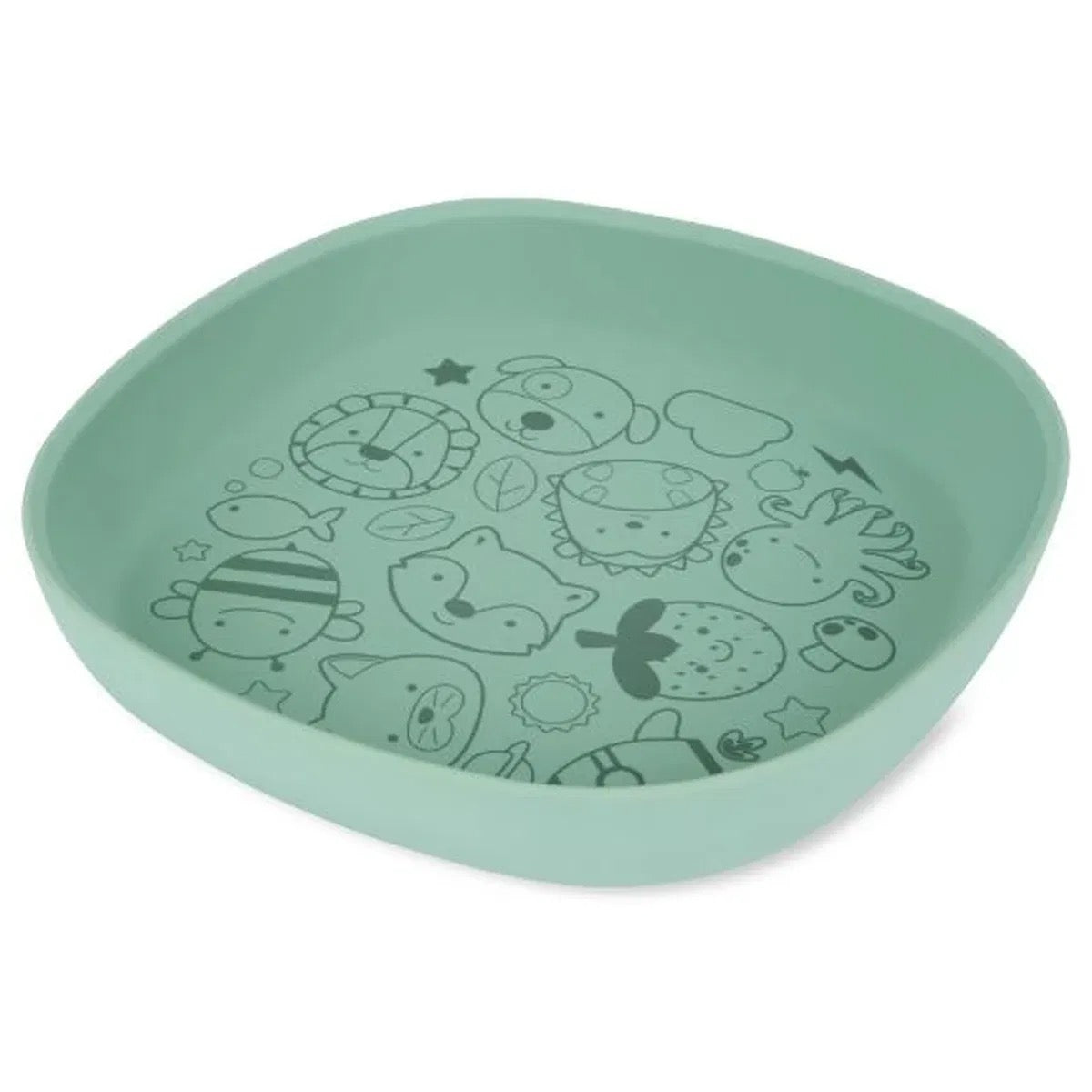 Skip Hop - Squad Silicone Plate | Green Skip Hop - Squad Silicone Plate | Green