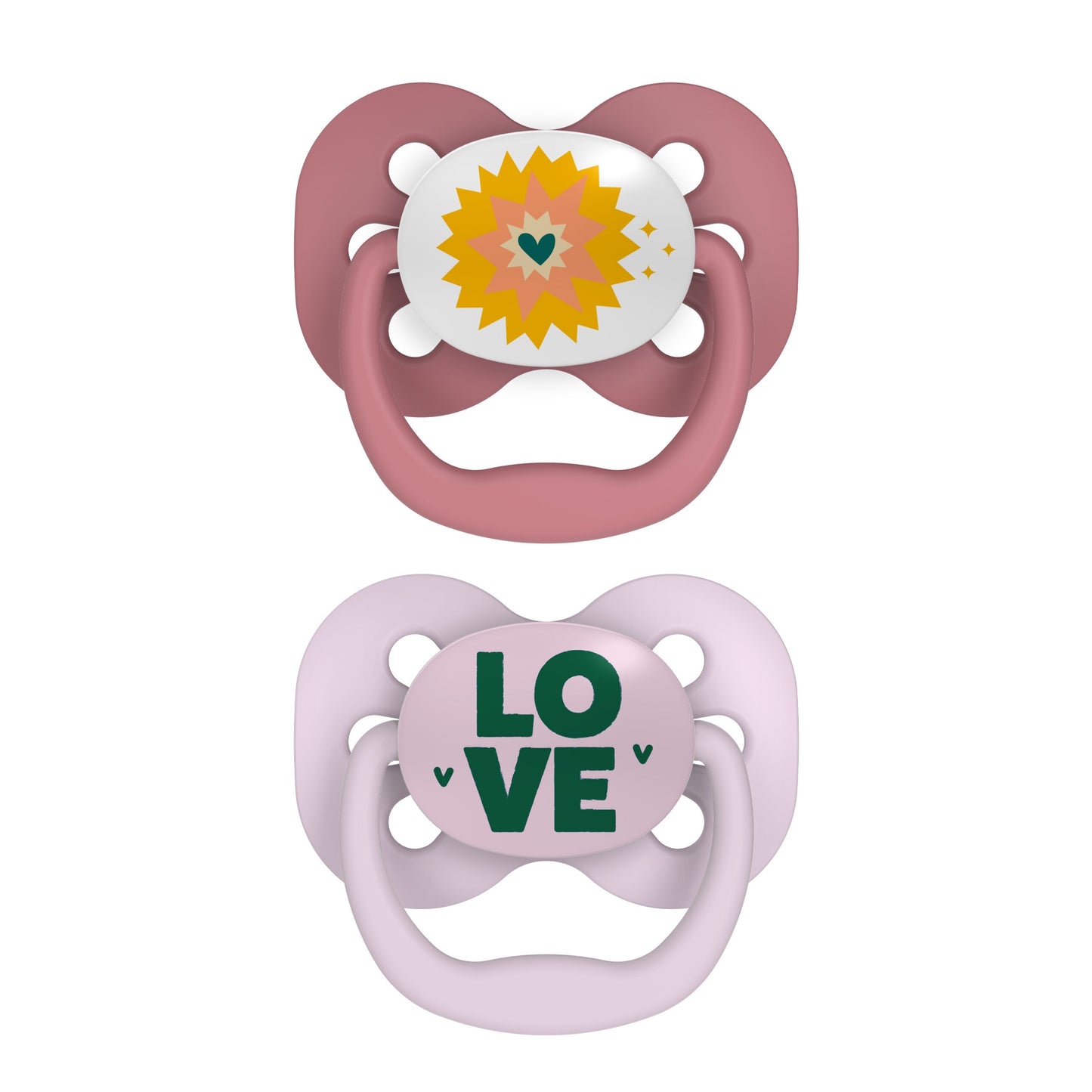 Dr. Brown's - Advantage Pacifier | Stage 1 | 0-6m | Pink | 2-Pack