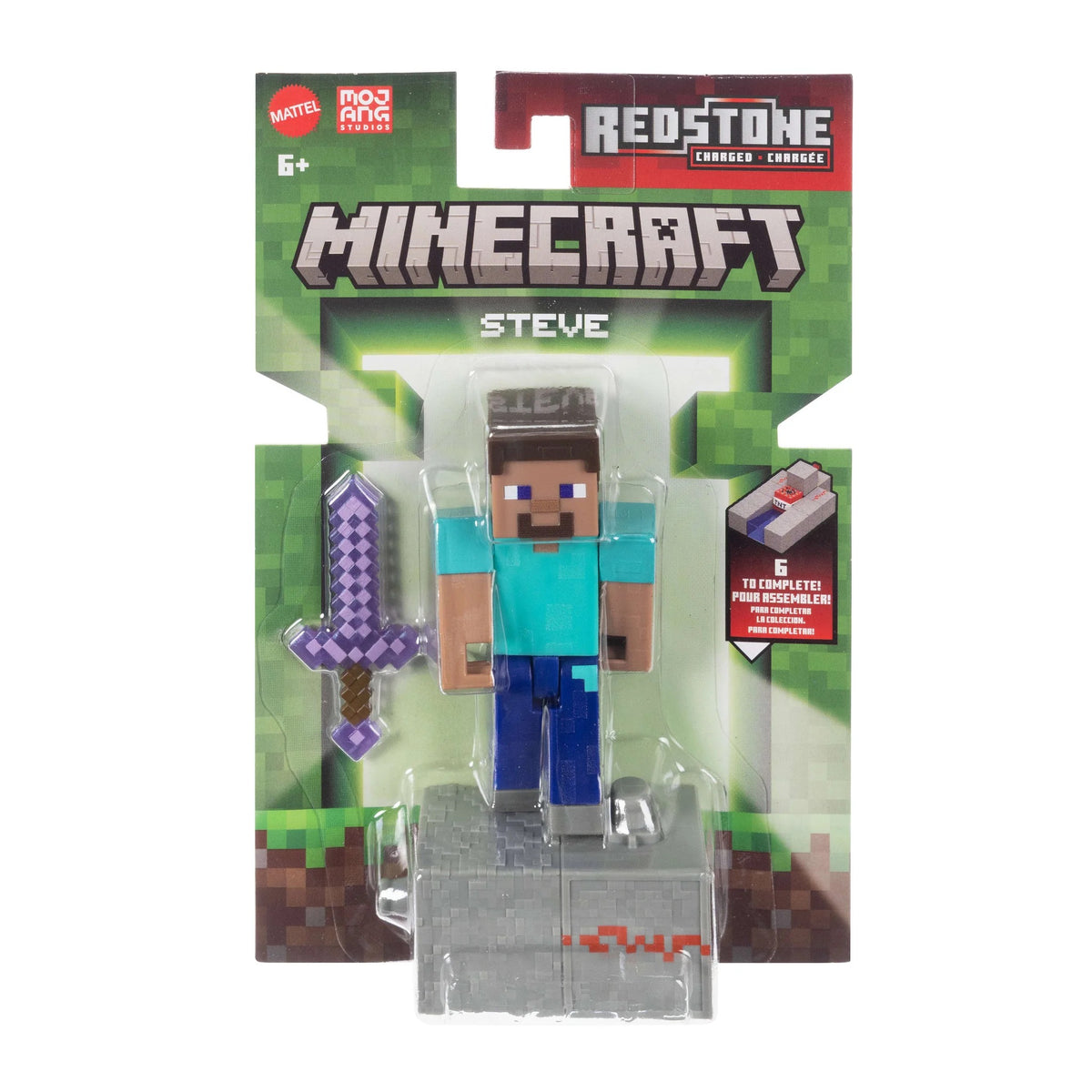 Minecraft - مجموعة شخصيات الحركة | مجسمات قابلة للتجميع بمقياس 3.25 بوصة | 3-6 سنوات Minecraft - مجموعة شخصيات الحركة | مجسمات قابلة للتجميع بمقياس 3.25 بوصة | 3-6 سنوات