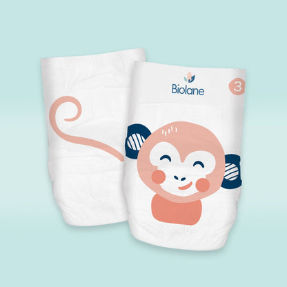 Biolane - Natural Diapers Size 3 | 4-9 kg | 52 Diapers