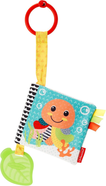 Infantino - Link & Squeak Animal Crinkle Book | Sea