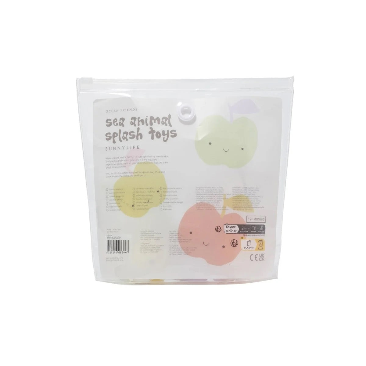 صني لايف - ألعاب مائية على شكل حيوانات بحرية | 6 قطع