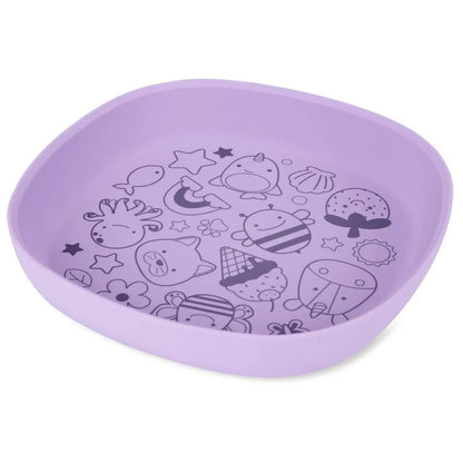 Skip Hop - Squad Silicone Plate | Purple