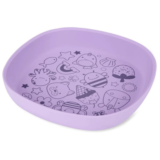 Skip Hop - Squad Silicone Plate | Purple
