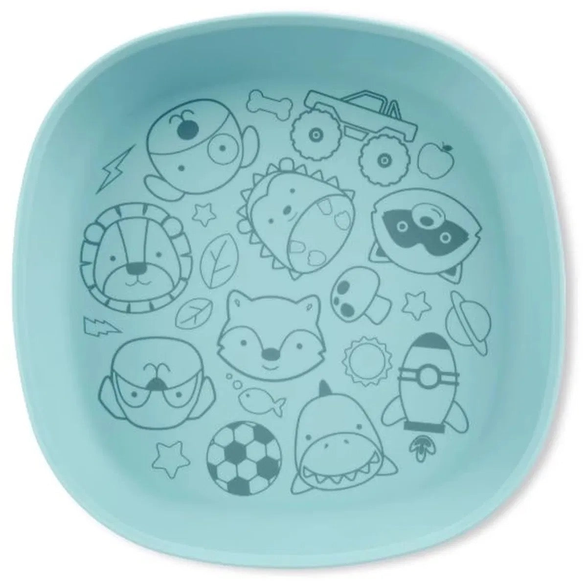 Skip Hop - Squad Silicone Plate | Blue