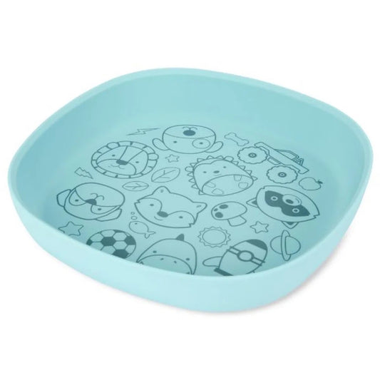 Skip Hop - Squad Silicone Plate | Blue