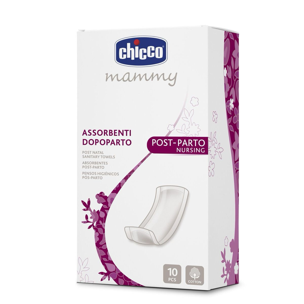 Chicco Post Natal Sanitary Towels, 10 Pieces Chicco Post Natal Sanitary Towels, 10 Pieces