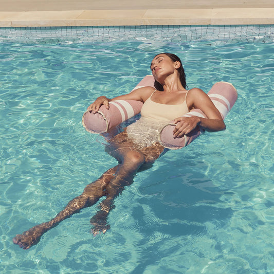 SUNNYLiFE Mesh Hammock Float Tierra Clay Stripe — BambiniJO Jordan