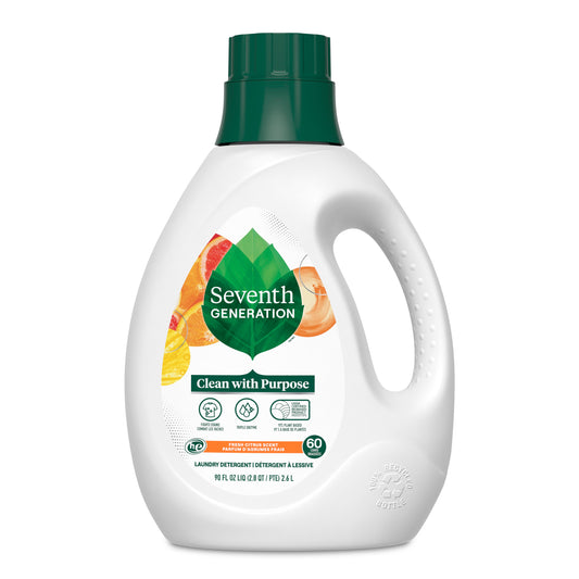 Seventh Generation - Natural Liquid Laundry Detergent | Citrus | 2.6 L
