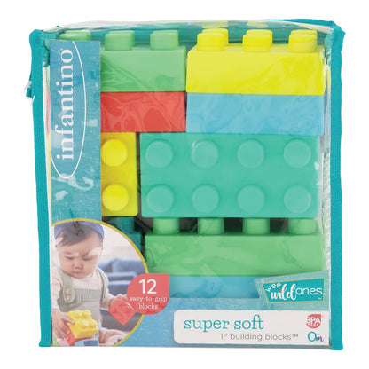 Infantino - Super Soft 1st Building Blocks | 0m+